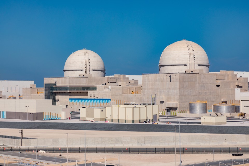 우리나라 2009년 수출에 성공한 UAE 바라카 원전 전경.